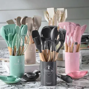 طقم 12 قطعة من إكسسوارات المطبخ أدوات المطبخ غير لاصقة12 Piece Kitchen Accessories Set Non-Stick Kitchen