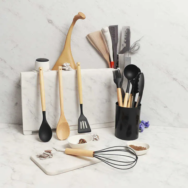 طقم 12 قطعة من إكسسوارات المطبخ أدوات المطبخ غير لاصقة12 Piece Kitchen Accessories Set Non-Stick Kitchen