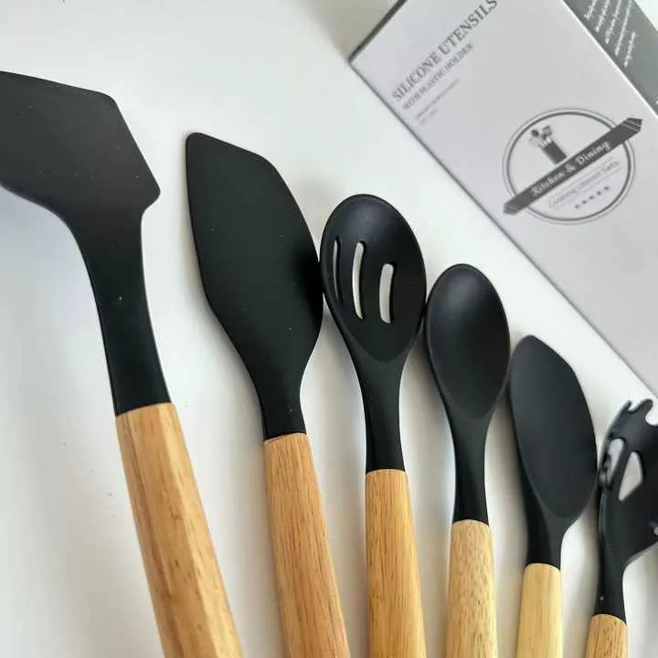 طقم 12 قطعة من إكسسوارات المطبخ أدوات المطبخ غير لاصقة12 Piece Kitchen Accessories Set Non-Stick Kitchen