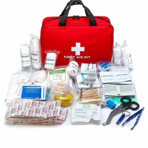 طقم الإسعافات الأولية للمنزل أو السيارة أو العمل - First Aid Kit for Home, Car or Work