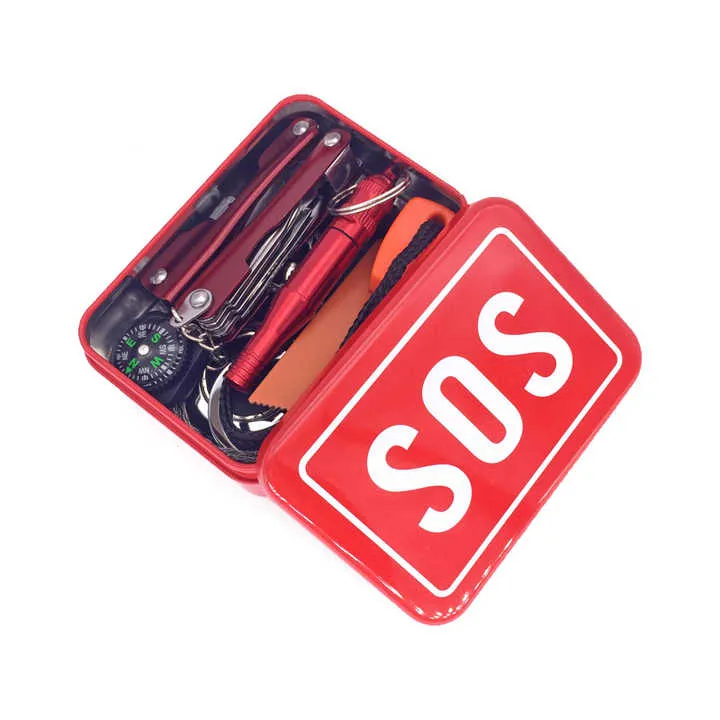 معدات الطوارئ في الهواء الطلق SOS متعددة . Outdoor Emergency Equipment SOS Multifunctional
