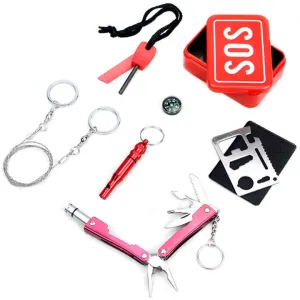 معدات الطوارئ في الهواء الطلق SOS متعددة . Outdoor Emergency Equipment SOS Multifunctional