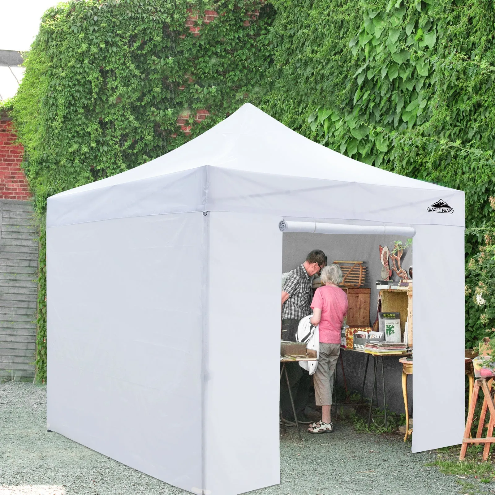10x10 Heavy Duty Pop up Commercial Canopy with Removable Sidewalls