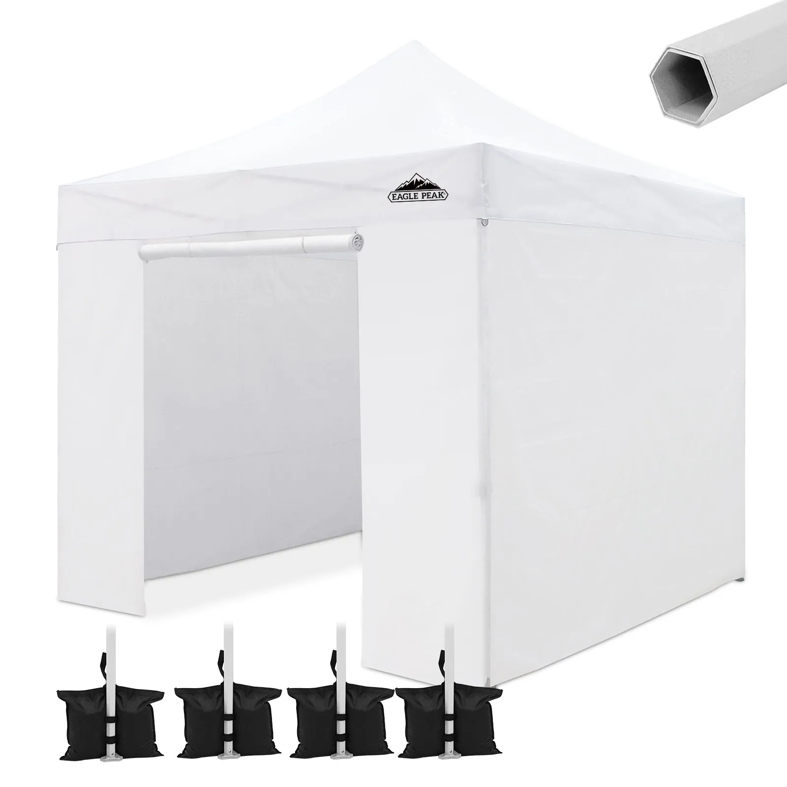 10x10 Heavy Duty Pop up Commercial Canopy with Removable Sidewalls