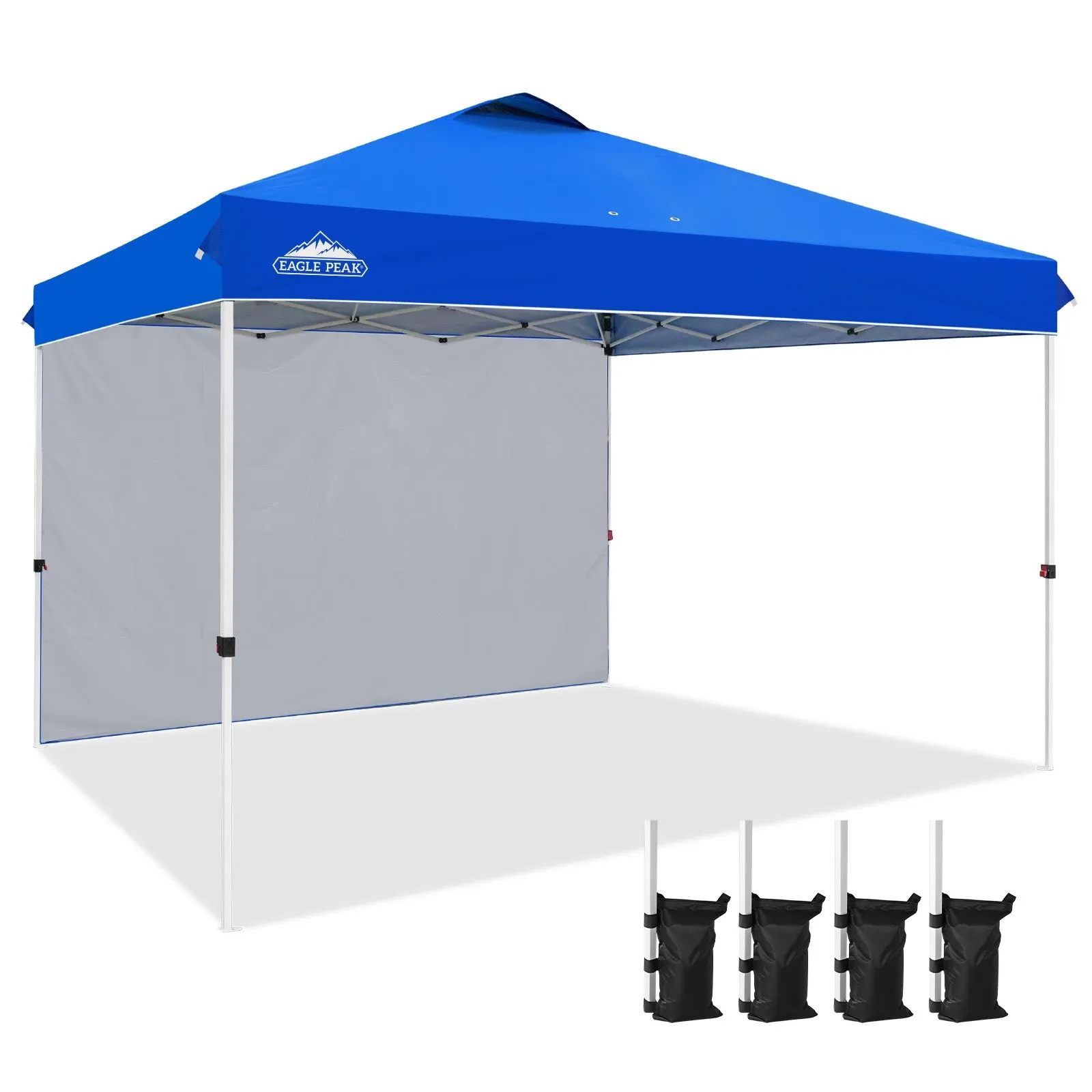 12x12 Commercial Heavy Duty Pop up Canopy with 1 Sidewall