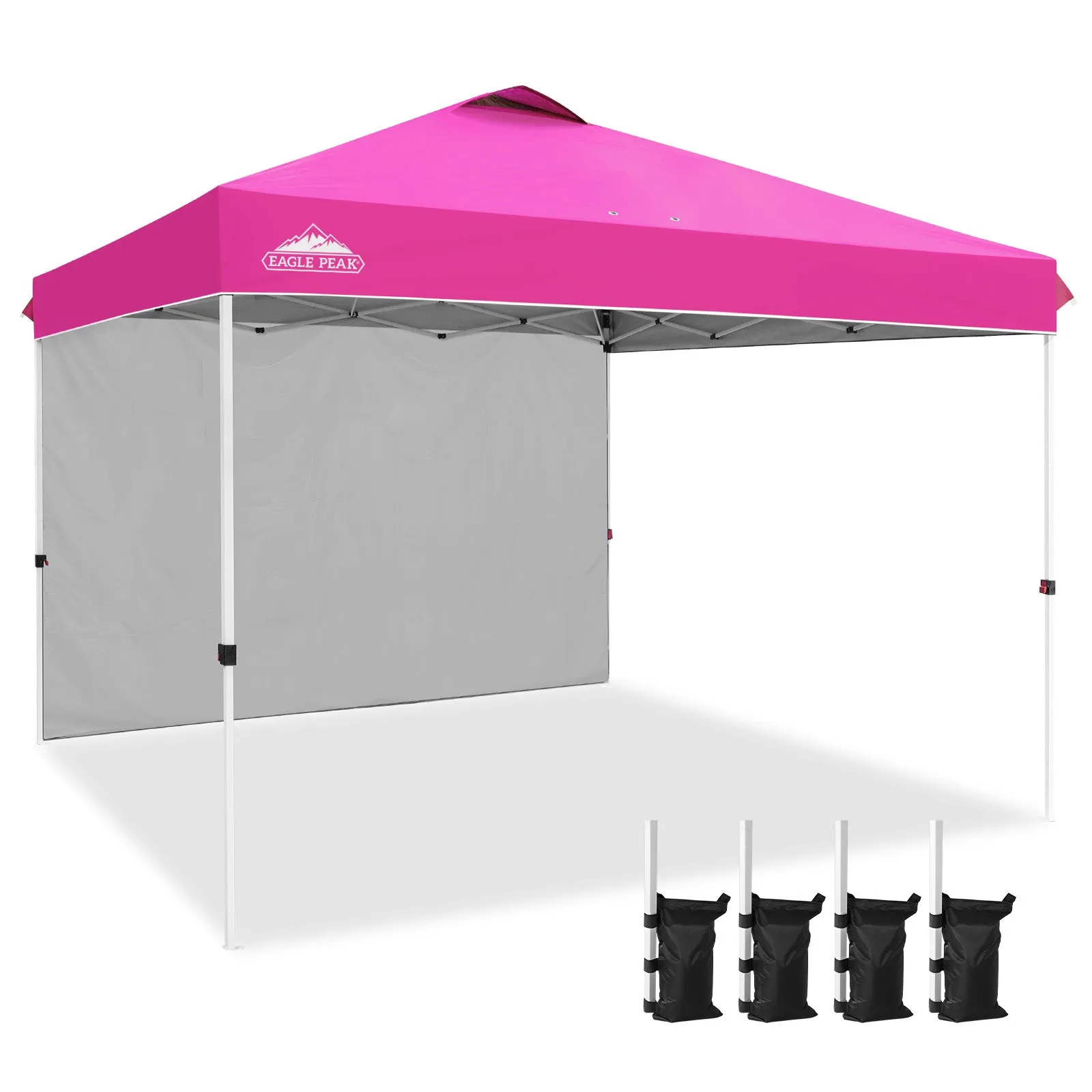 12x12 Commercial Heavy Duty Pop up Canopy with 1 Sidewall