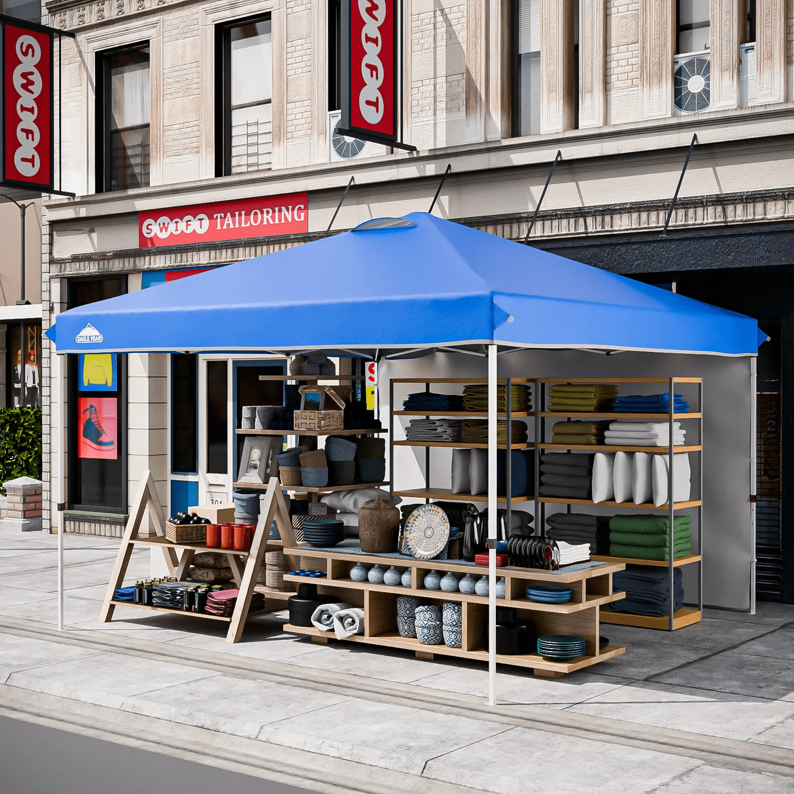 12x12 Commercial Heavy Duty Pop up Canopy with 1 Sidewall