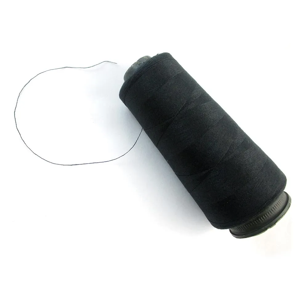 4 Spools Black White Sewing Thread 1000 Meters 3280 Feet Sew Fabric Upholstery