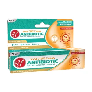 6 Pack Triple Antibiotic Cream Bacitracin Ointment First Aid 0.5oz 14g Cuts Burn