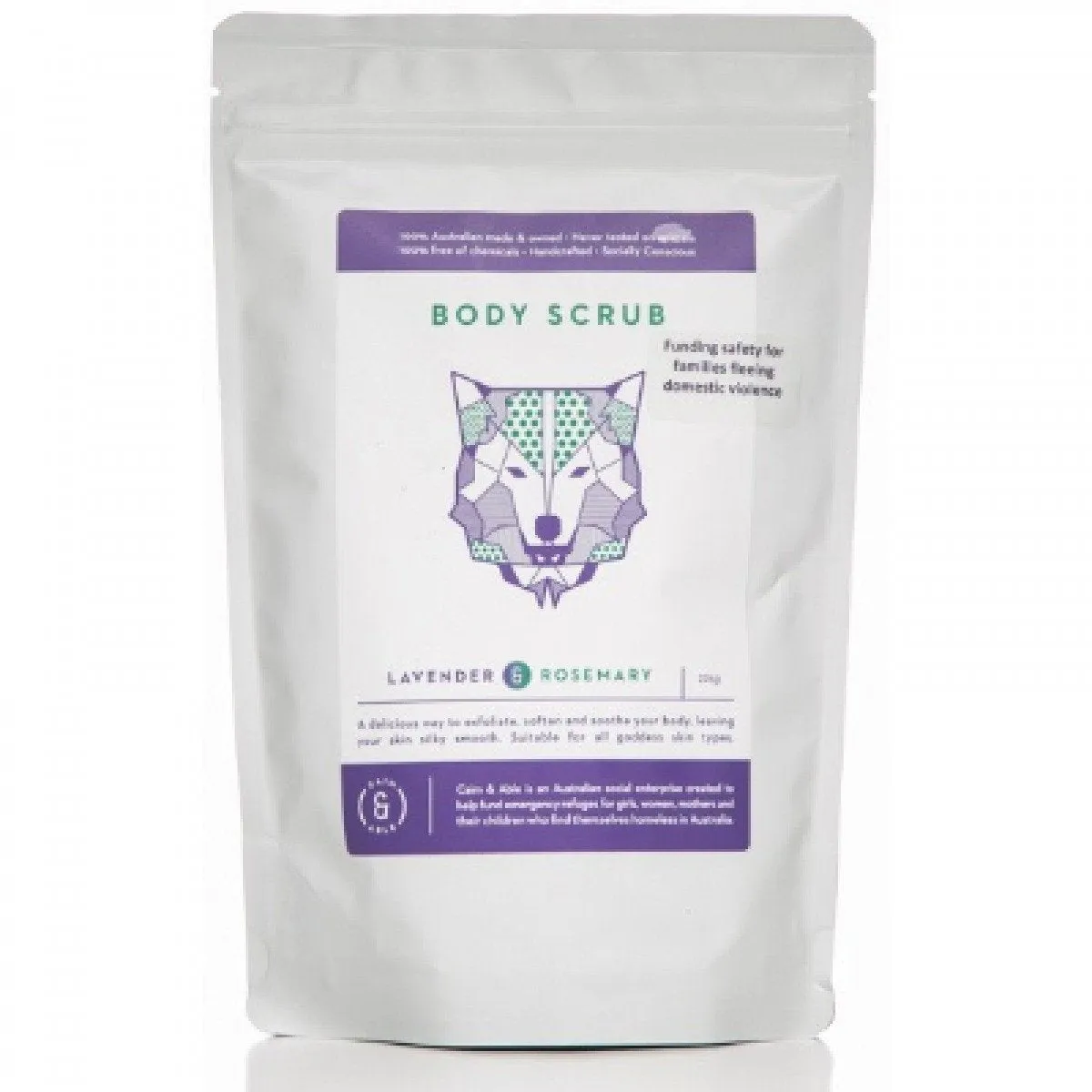 Caim & Able Rosemary & Lavender Body Scrub 225g