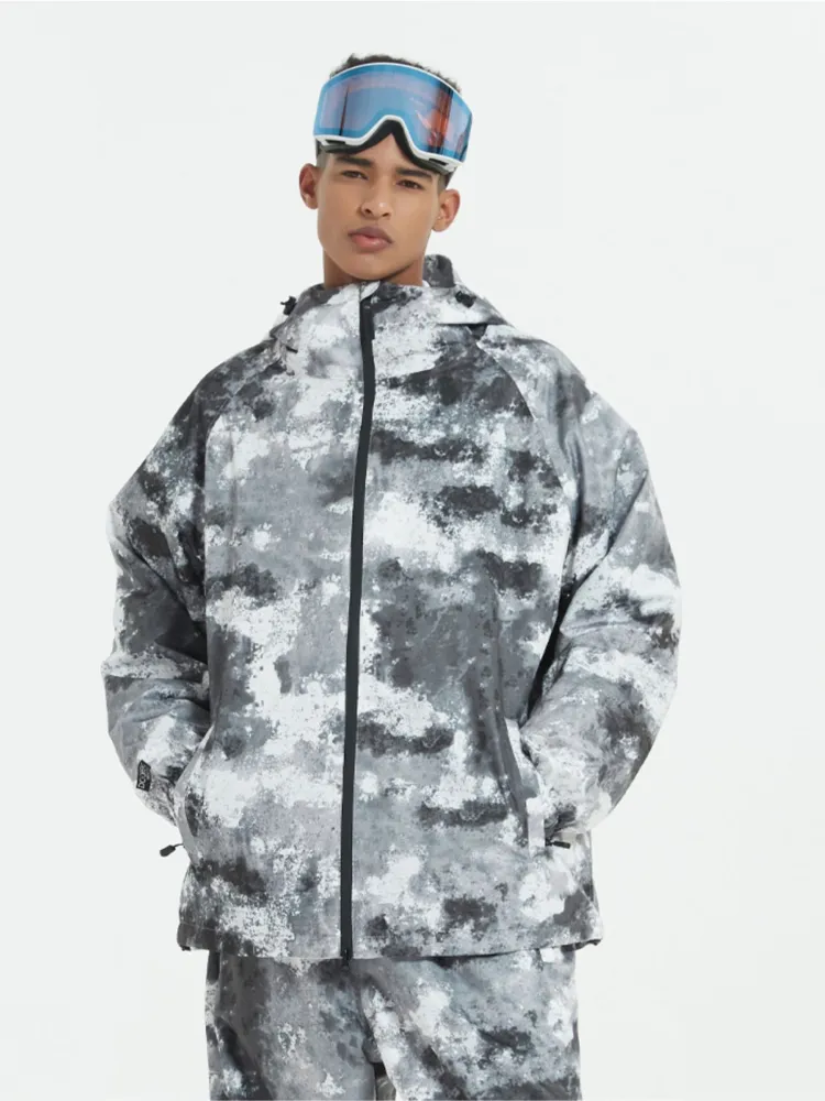 Unisex Doorek Retro Tie-Dye Snow Suit