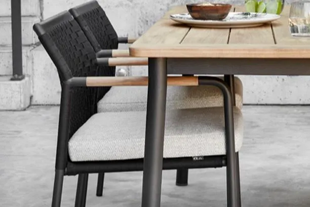 ELLE BELT 7 PIECE DINING SET - 95" LWC Concrete Dining Table and 6 Chairs