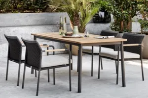 ELLE BELT 7 PIECE DINING SET - 95" LWC Concrete Dining Table and 6 Chairs