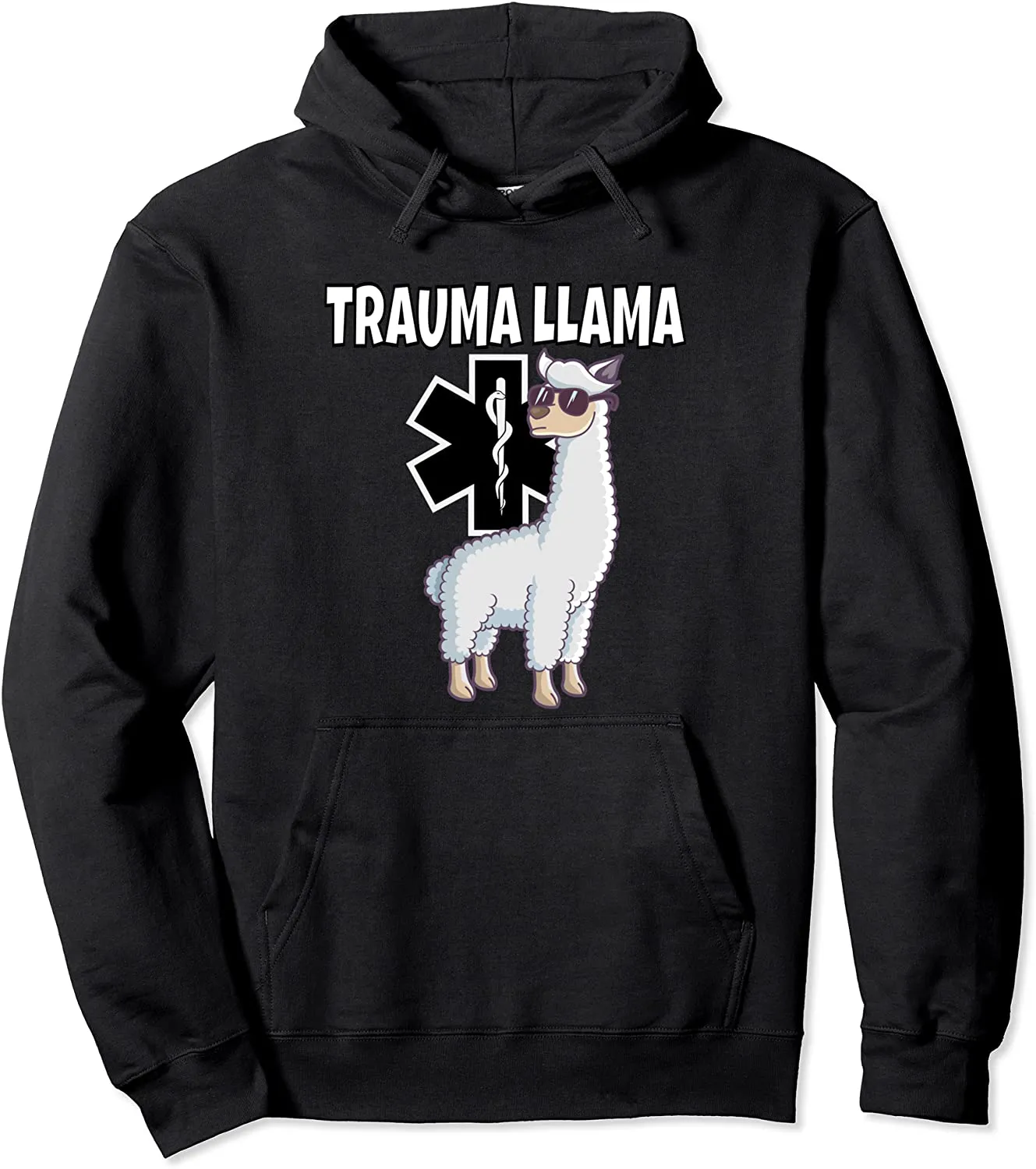 Funny Trauma Llama EMT design First Responder gift Pullover Hoodie