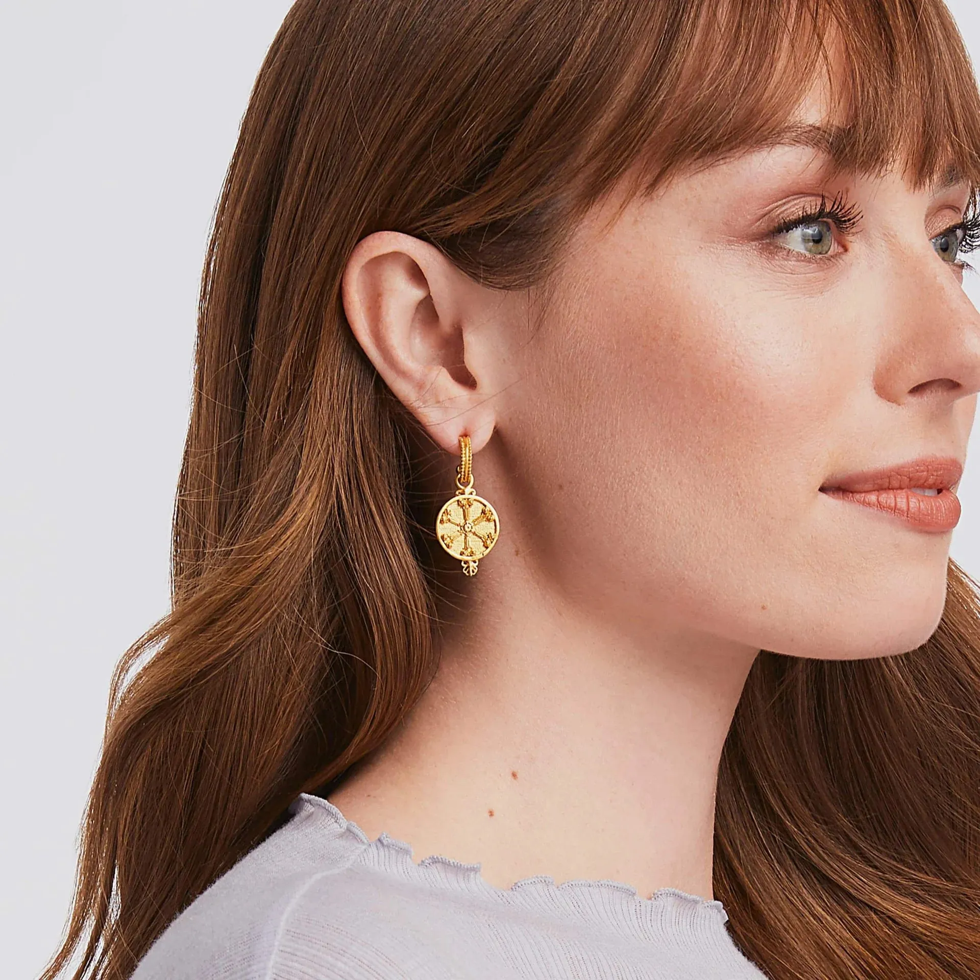 Julie Vos Meridian Hoop and Charm Earring