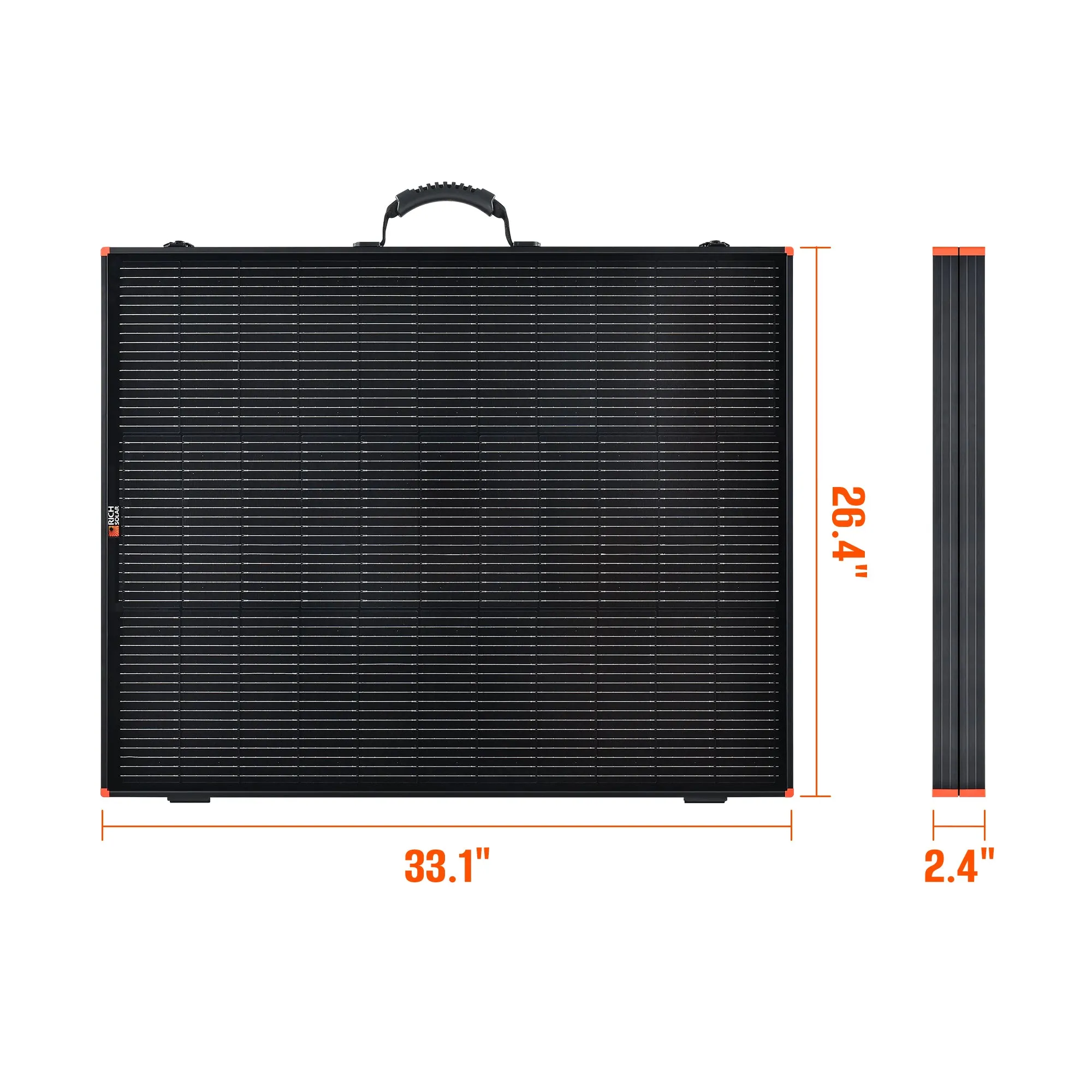 MEGA 200 Watt Portable Solar Panel | Powerful 12V Portable Solar Panel for Generators, Power Stations, Campers