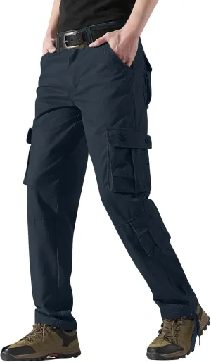 Mens Pants Cargo Joggers Casual Joggers Athletic Pants Flex Stretch Loose Straight Sweatpants Work Hiking Pants