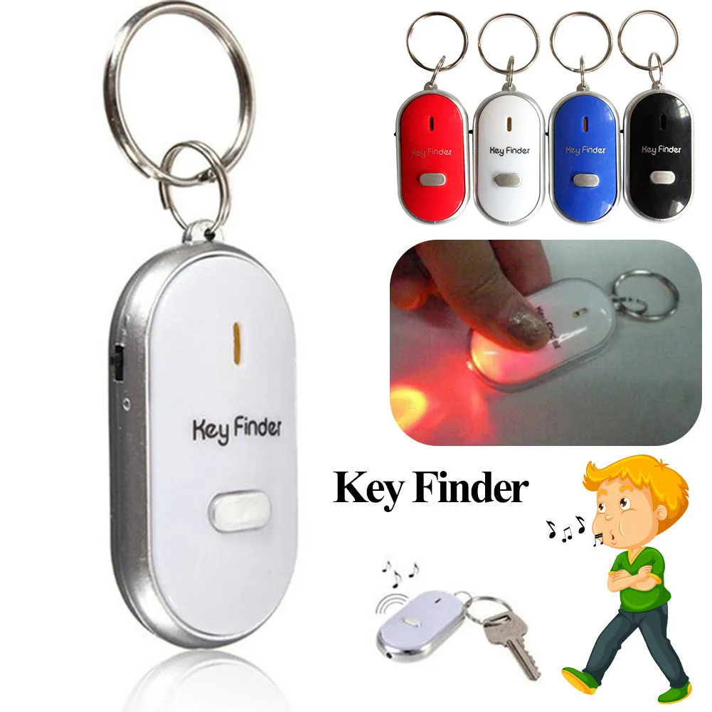 Mini Anti-lost Whistle Key Finder (Flashing & Beeping)
