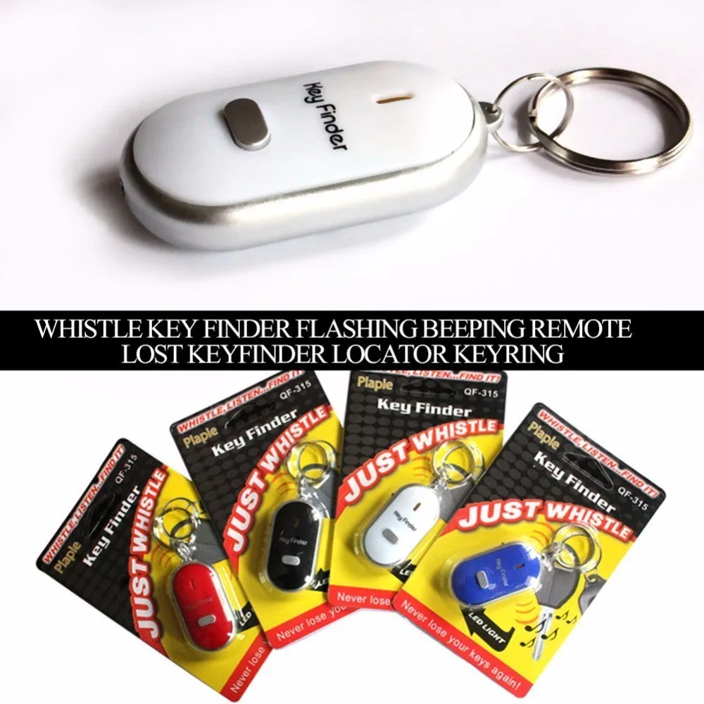 Mini Anti-lost Whistle Key Finder (Flashing & Beeping)