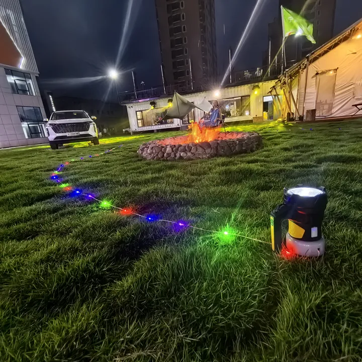 Portable Camping Lantern Atmosphere Lighting إضاءة جو P50 LED، ضوء قوي
