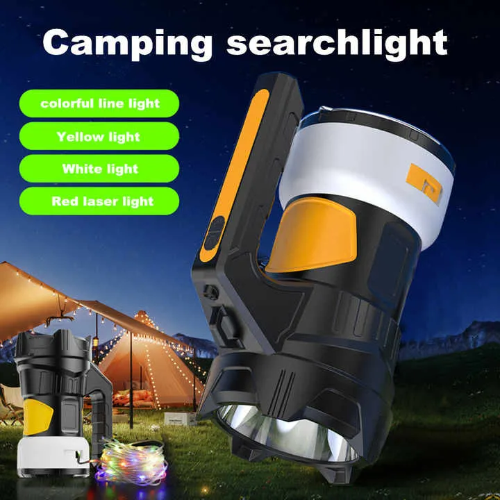Portable Camping Lantern Atmosphere Lighting إضاءة جو P50 LED، ضوء قوي