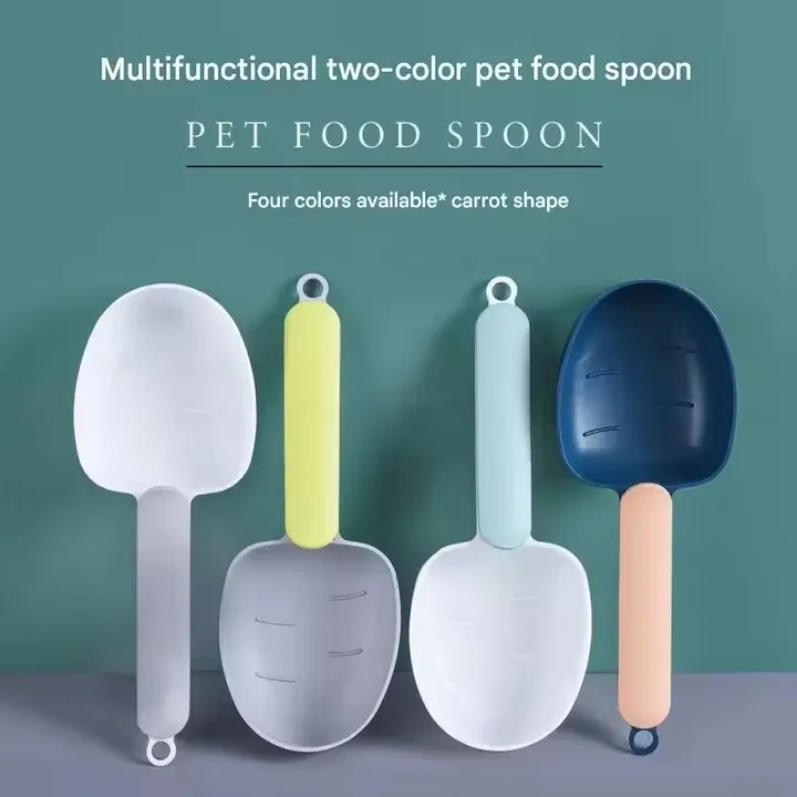 Portable Folding Pet Dog Cat Food Spoon-ملعقة طعام قابلة للطي