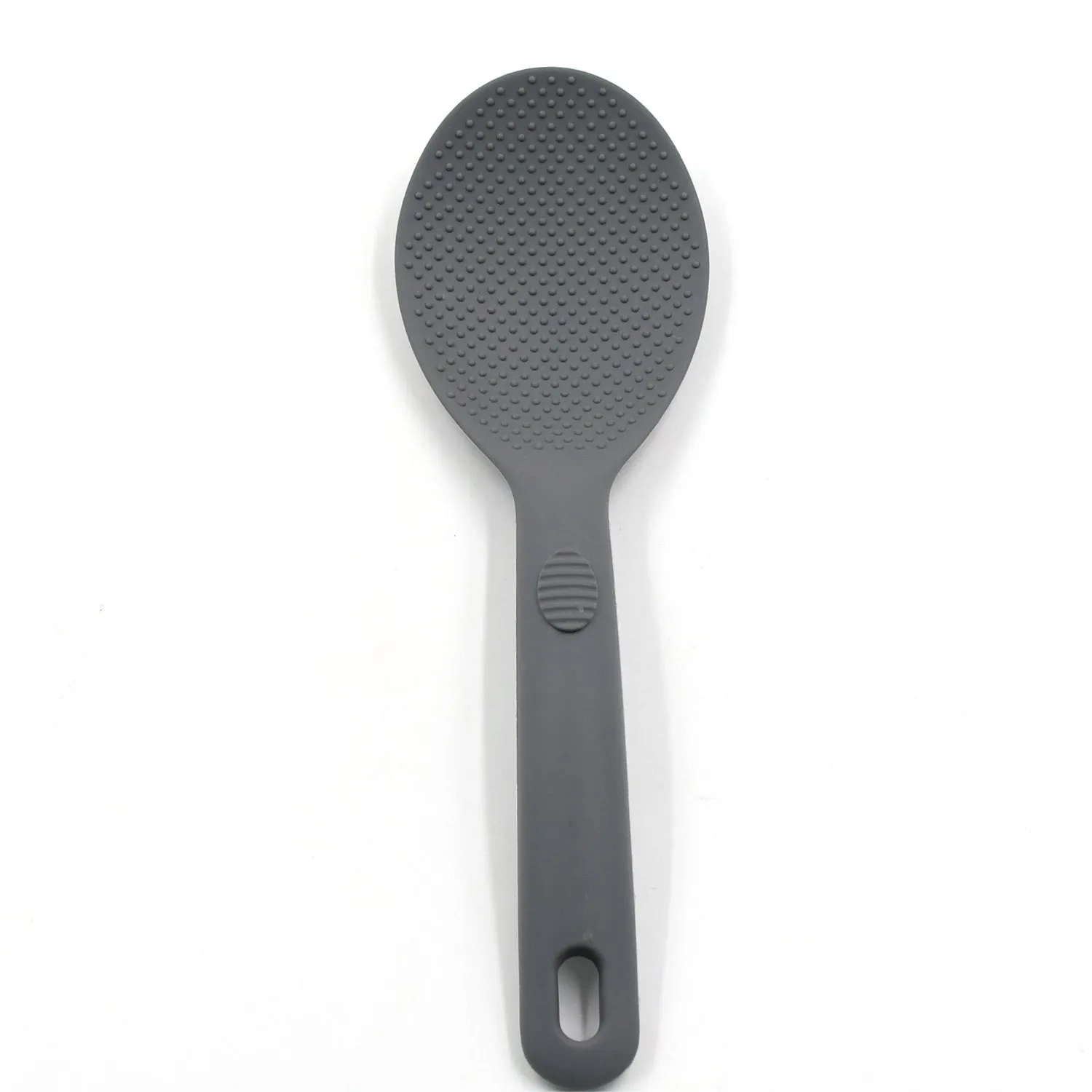 Silicone Handle Spatula Spoon, Non Stick Rubber Rice Spoon Utensil Kitchen Cooking Tools (24 cm)