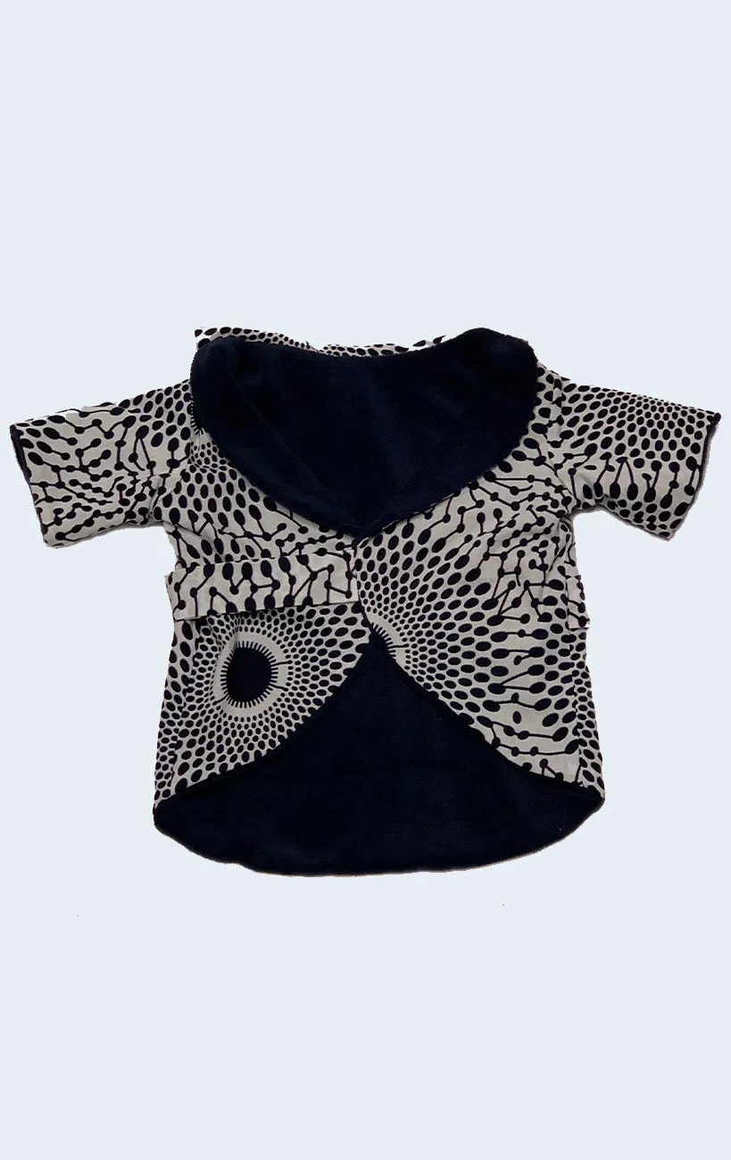 Surf Souleil Doggy Kimono Navy Sun Dot
