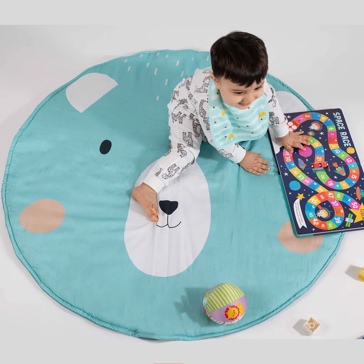 Tiny Snooze Cotton Playmat- Bear