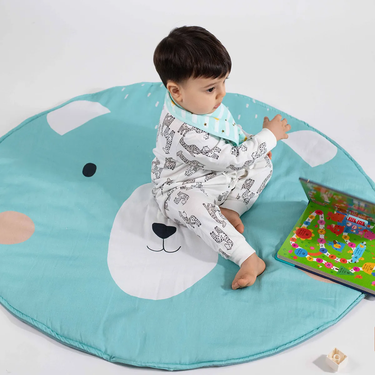 Tiny Snooze Cotton Playmat- Bear