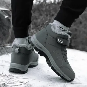 Winter Hiking Boots - Superior Slip Resistant, Thermal Insulated, Windproof, and Faux Fur Lined - Mens Snow Boots for Cold Weather