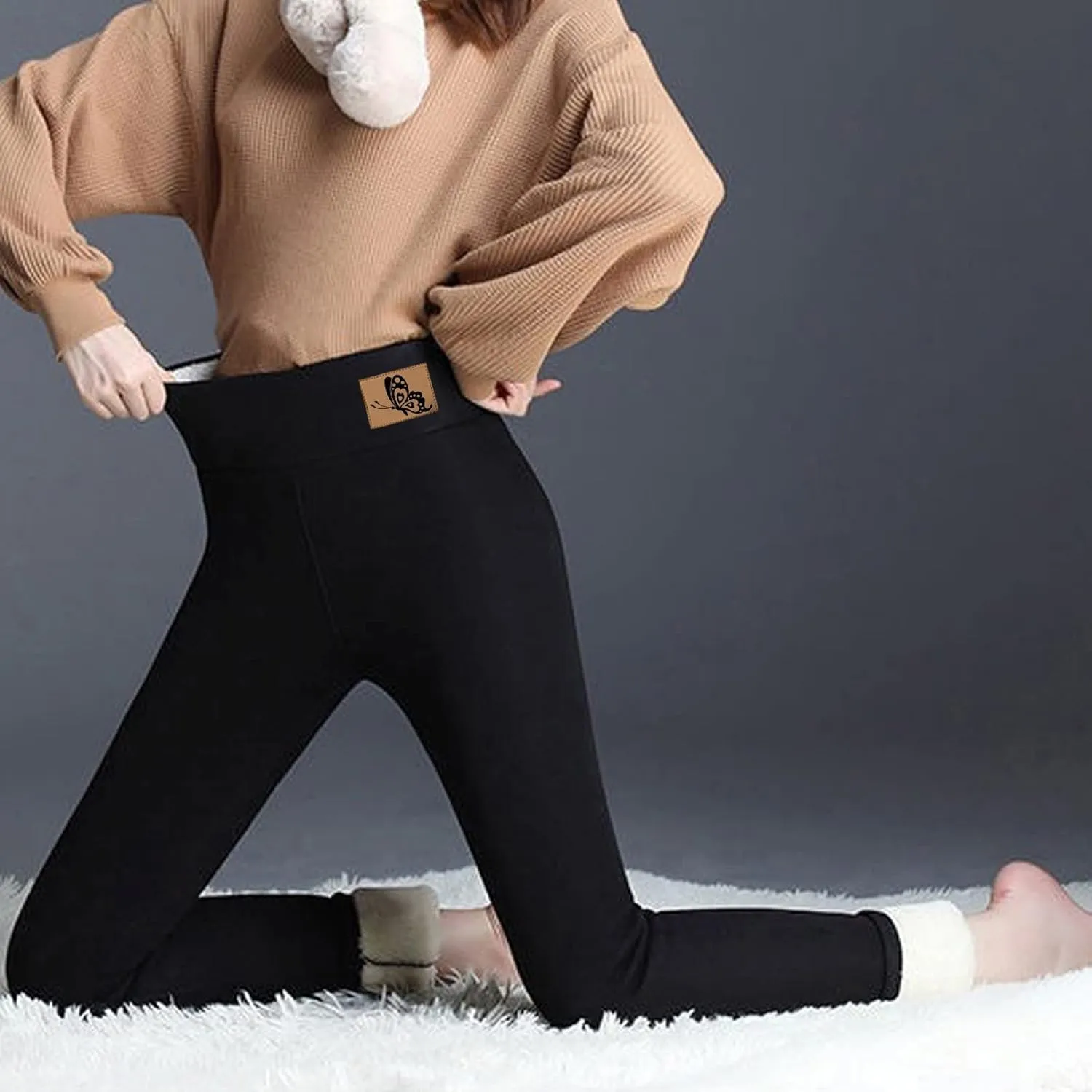 Womens Tights and Leggings Lined Athletics Striped Thermal Winter Sweatpants Running Hiking