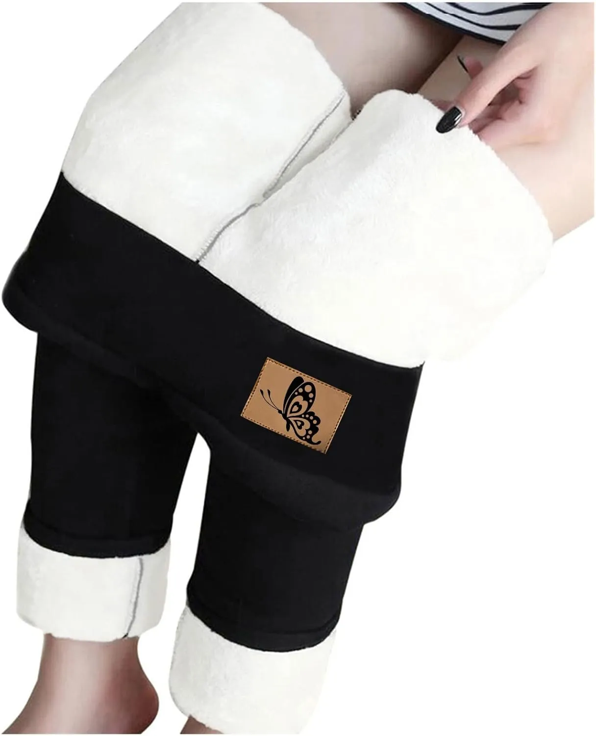 Womens Tights and Leggings Lined Athletics Striped Thermal Winter Sweatpants Running Hiking